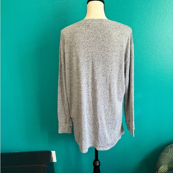 Spirit "Seas The Day" Heather Gray Lightweight Sweater Women's Small - Picture 7 of 10